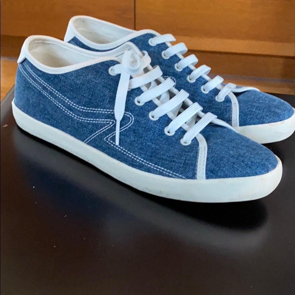 Rag & Bone denim court low sneakers